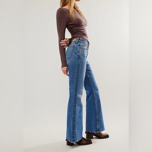 Free People CRVY vintage high rise flare jeans